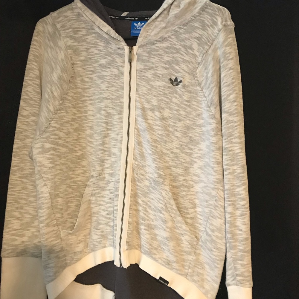 Adidas high-low zip up